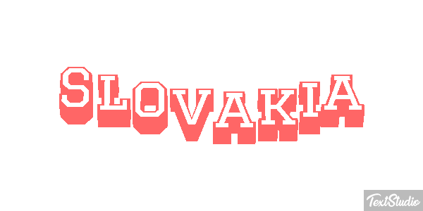 Slovakia Effetto testo