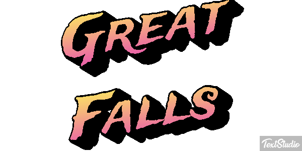 Great Falls Effetto testo