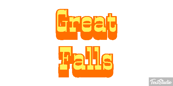 Great Falls Effetto testo