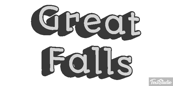 Great Falls Effetto testo
