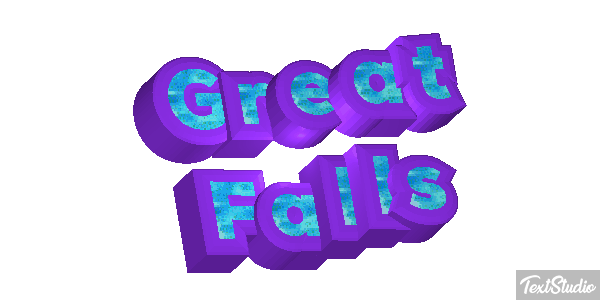 Great Falls Effetto testo