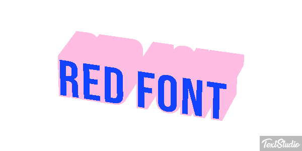 Red Font Текстовый эффект