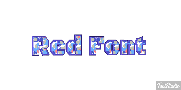 Red Font Текстовый эффект