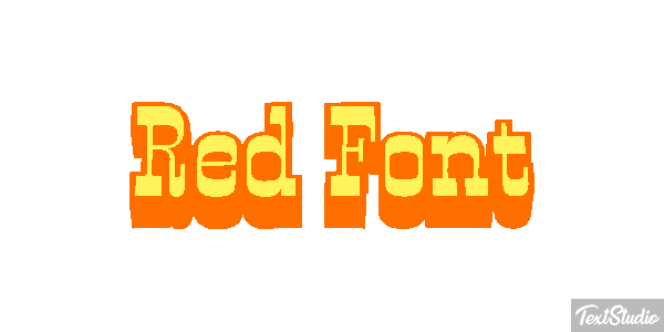 Red Font Текстовый эффект