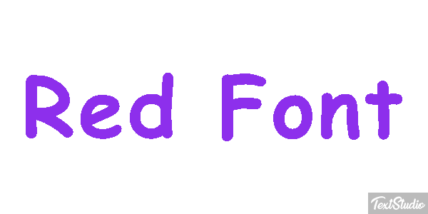Red Font Текстовый эффект