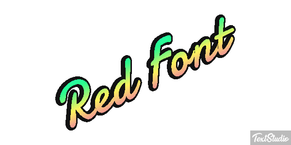 Red Font Текстовый эффект
