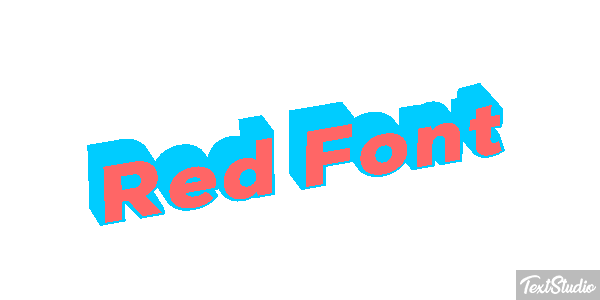 Red Font Текстовый эффект