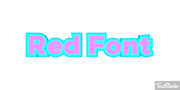 Red Font Текстовый эффект