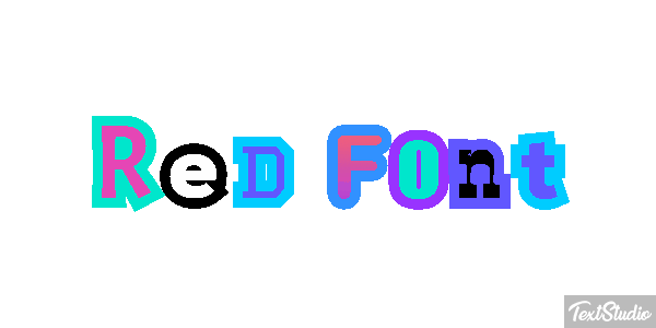 Red Font Текстовый эффект