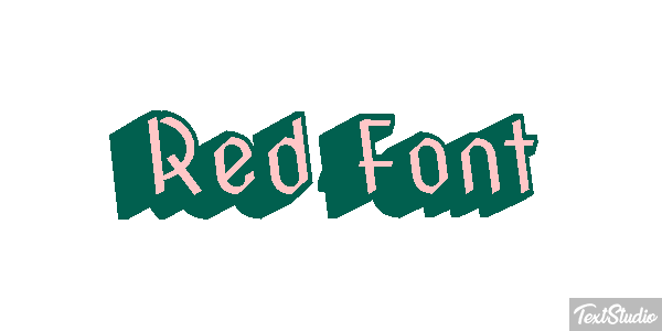Red Font Текстовый эффект