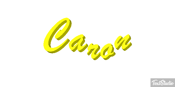 Caron Text effect