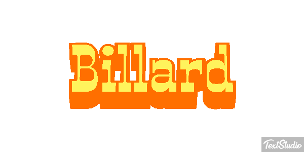 Billard Текстовый эффект