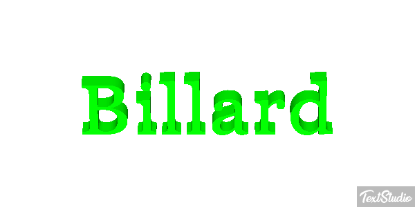 Billard Текстовый эффект