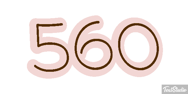 560 Tekst effect