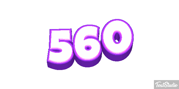 560 Tekst effect