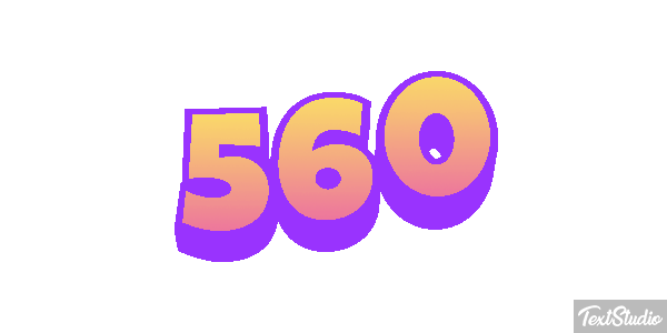 560 Tekst effect
