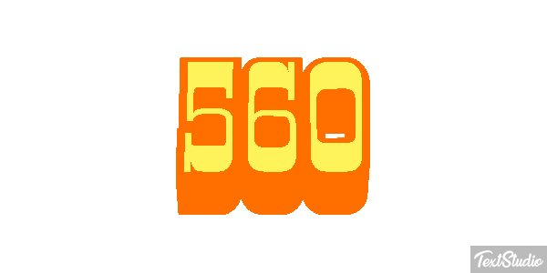 560 Tekst effect