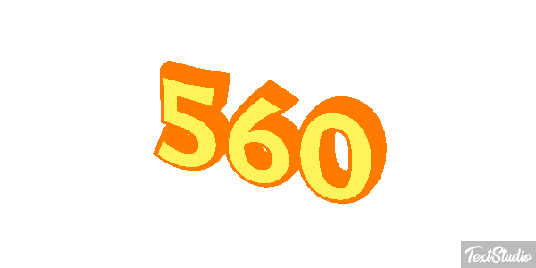 560 Tekst effect