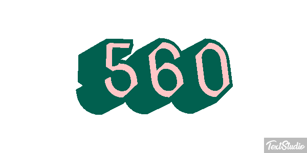 560 Tekst effect