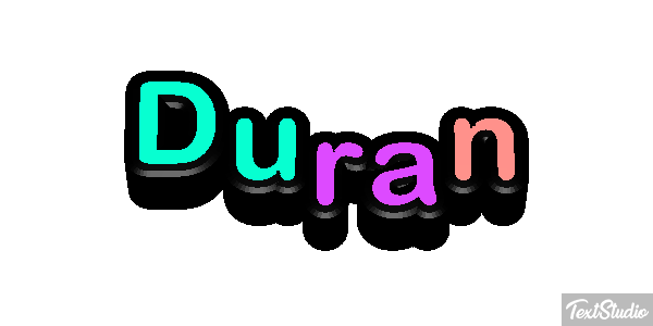 Duran Texteffekt
