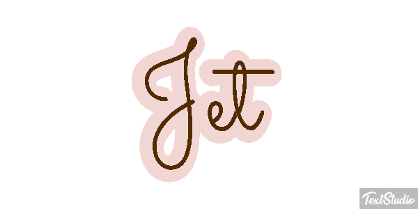 Jet Tekst effect