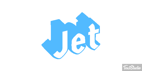 Jet Tekst effect