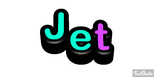 Jet Tekst effect