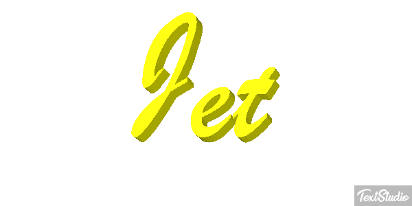 Jet Tekst effect