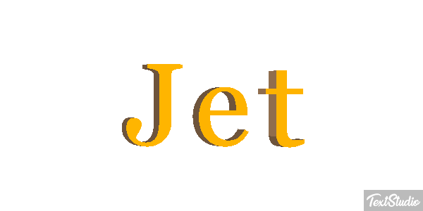 Jet Tekst effect