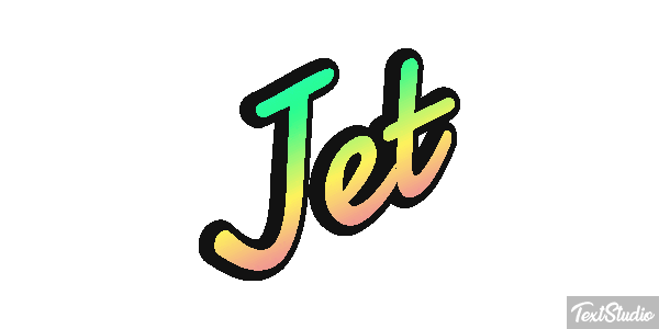 Jet Tekst effect