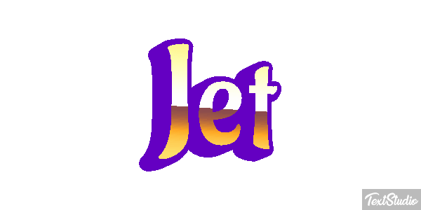 Jet Tekst effect