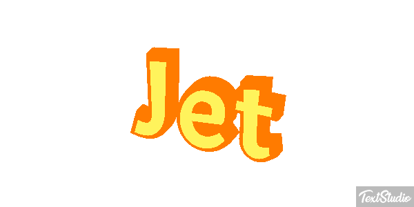 Jet Tekst effect