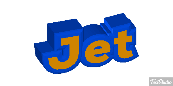 Jet Tekst effect