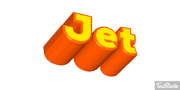 Jet Tekst effect