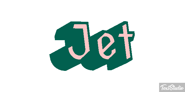 Jet Tekst effect
