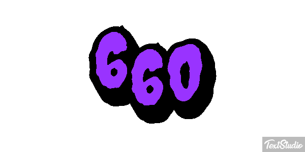 660 Tekst effect