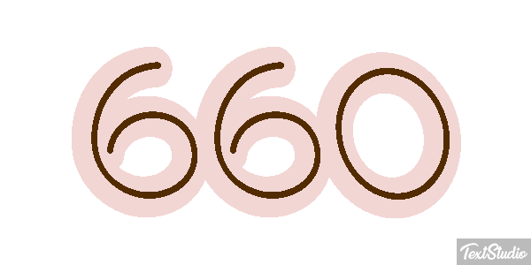 660 Tekst effect