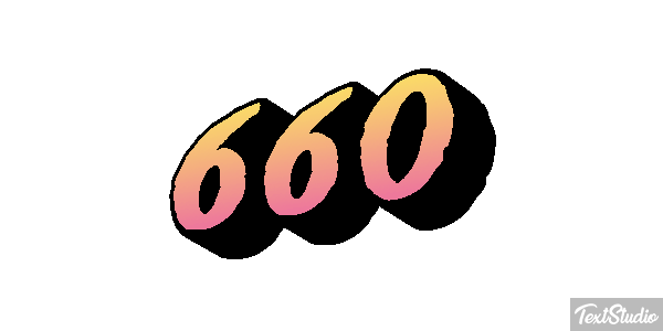 660 Tekst effect
