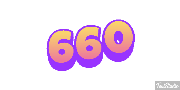 660 Tekst effect