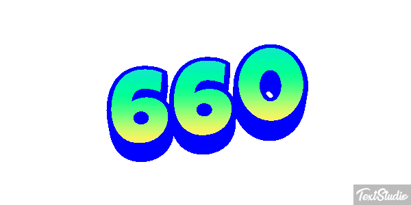 660 Tekst effect