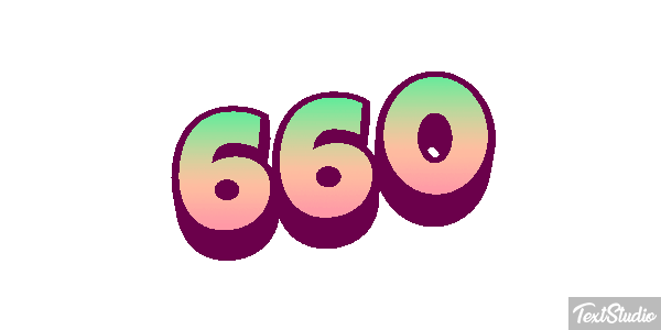 660 Tekst effect
