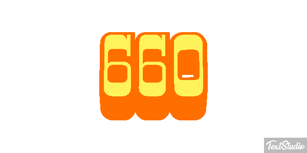 660 Tekst effect