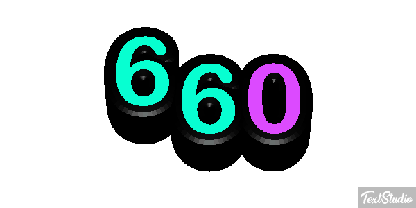660 Tekst effect