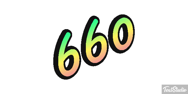 660 Tekst effect