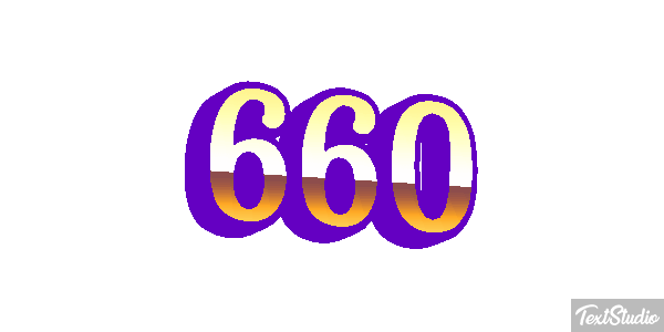 660 Tekst effect