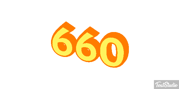 660 Tekst effect