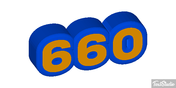 660 Tekst effect