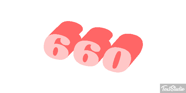 660 Tekst effect