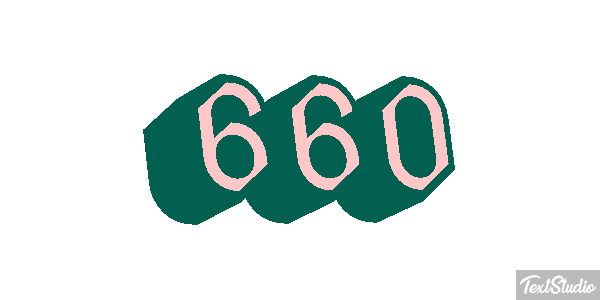 660 Tekst effect