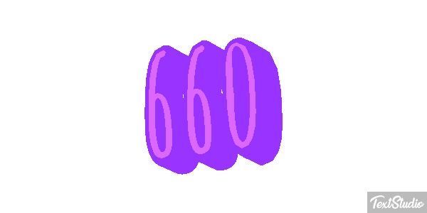 660 Tekst effect